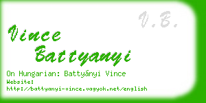 vince battyanyi business card